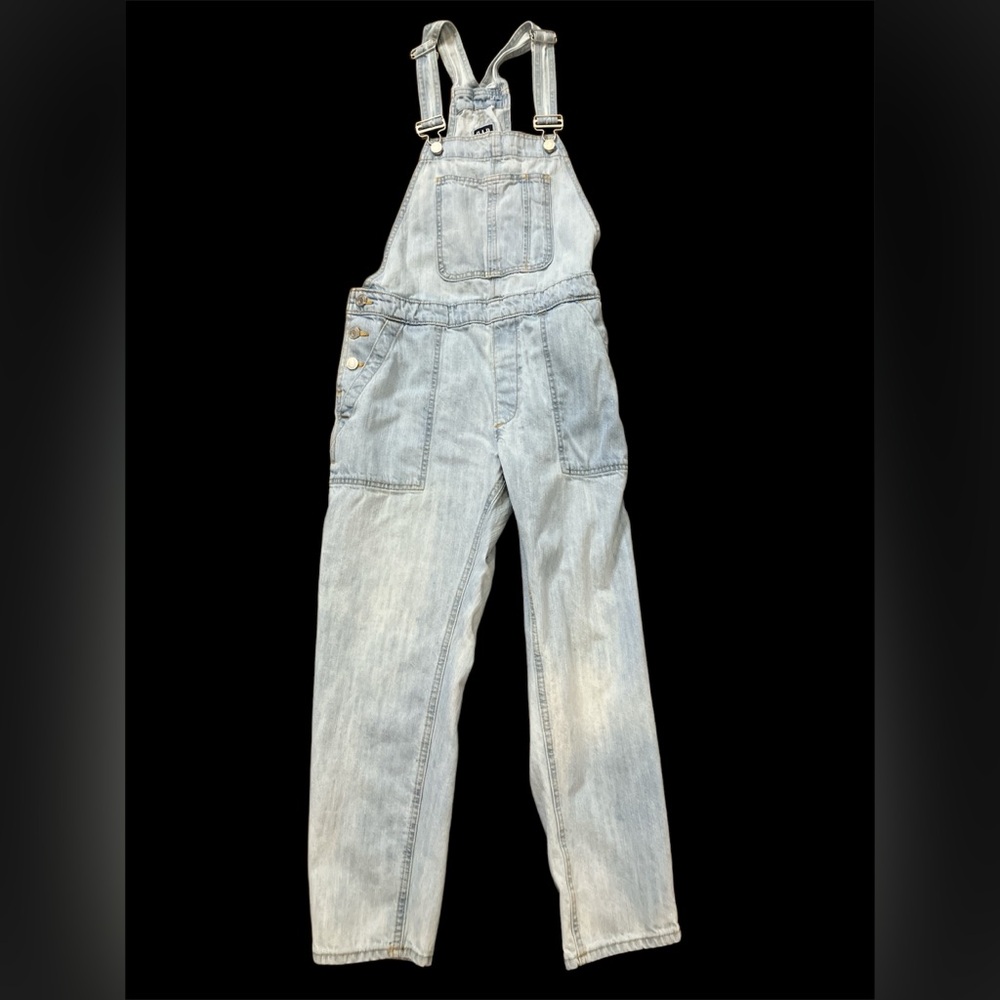 GAP Denim Bib Overalls Light Wash Pockets Size Small